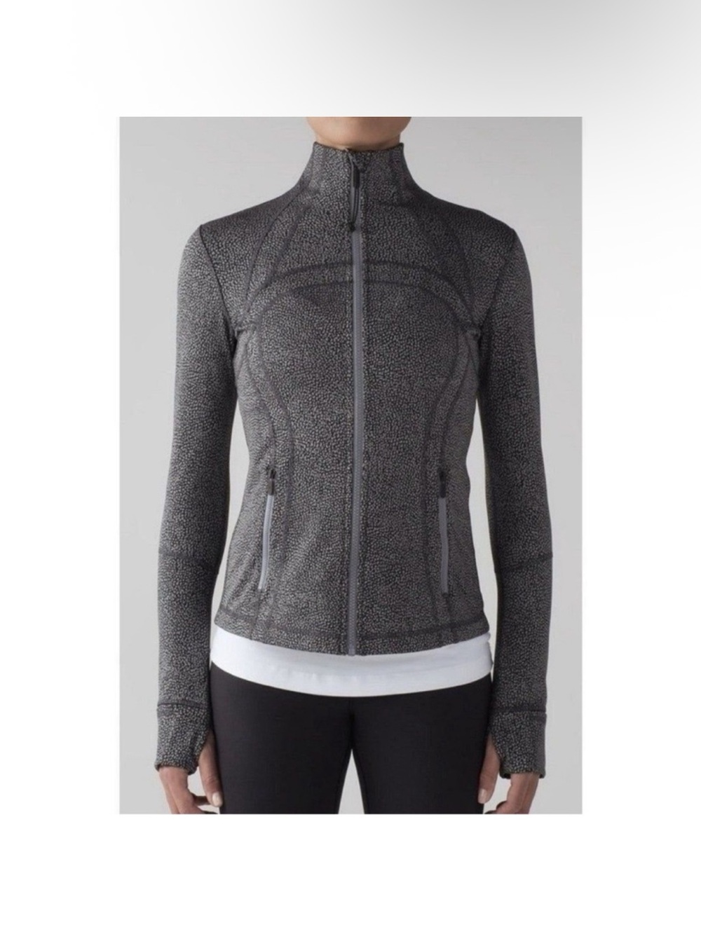 lululemon athletica Gray Full-Zip Utility Jacket